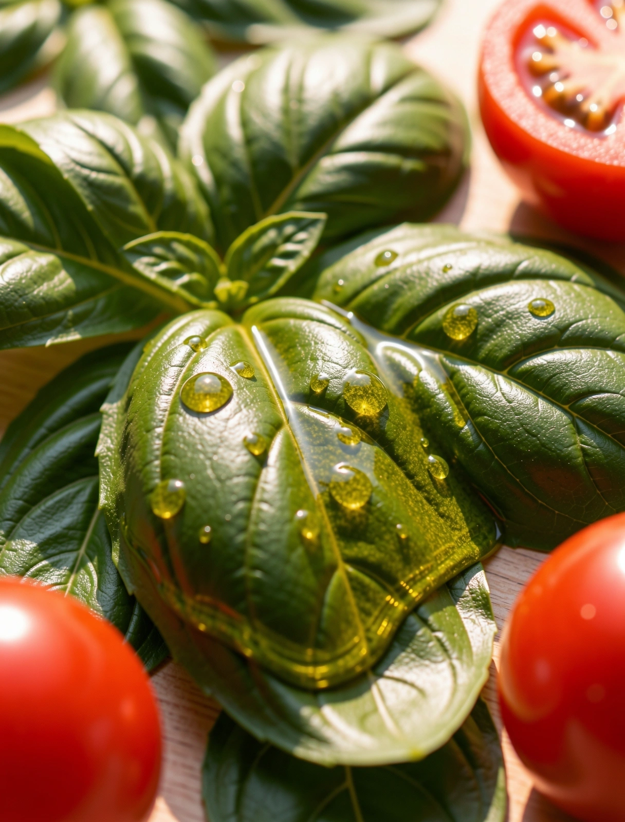 Ingredienti freschi e vitali in primo piano